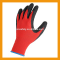 13Gauge Gestrickter Liner Palm Latexbeschichteter Handschuh Schwarzer Latexhandschuh Täglicher Arbeitshandschuh